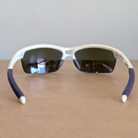 Oakley | RPM Squared Sunglasses, White Half Rim Frame, Purple Lenses - Picture 5 of 14